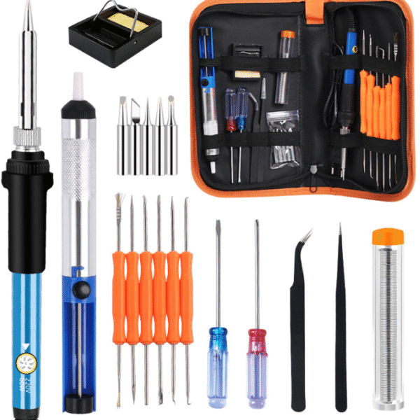 Паяльний набір у пеналі: паяльник, жала, інструменти
