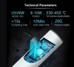 Міні USB-паяльник 5 В 8 Вт, портативний, регульована температура