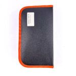 Чорний чохол для інструментів з помаранчевою окантовкою