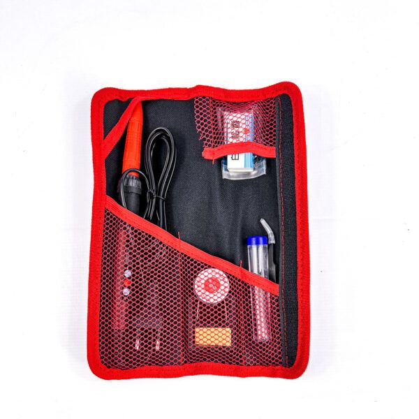 Паяльник (13 предметов), набор для пайки, красный чехол