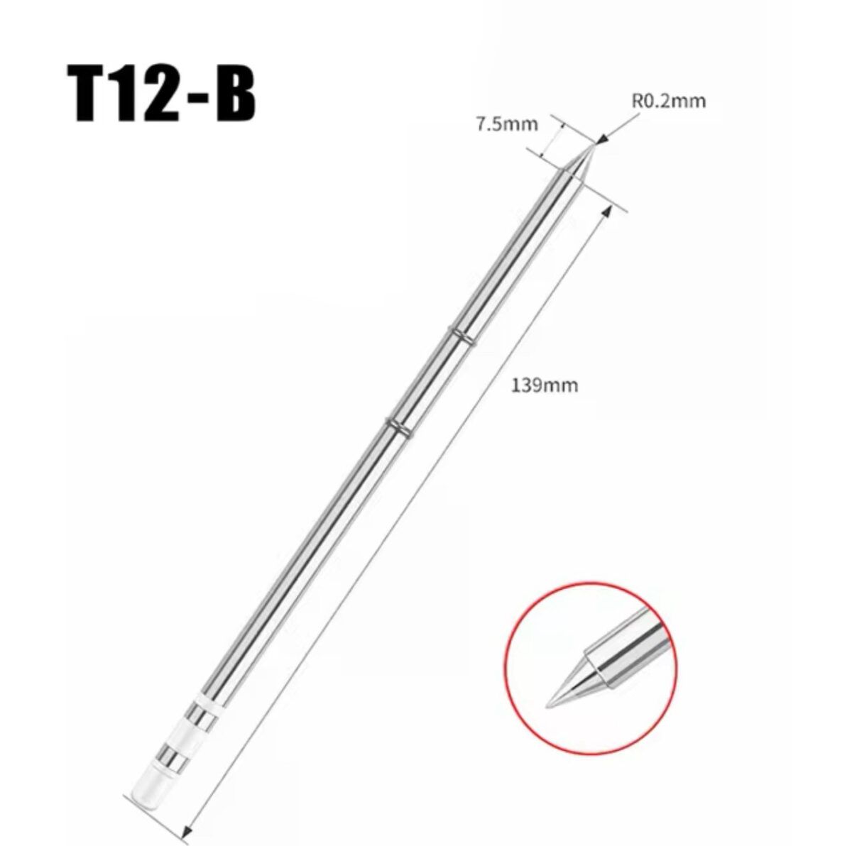 Жало для паяльника T12-B з тонким наконечником