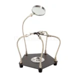 Гибкая подставка для пайки с лупой и держателями