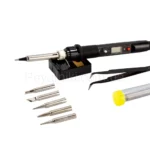 Набір для паяння: паяльник, пінцет, підставка, жала, припій