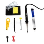 Набір для паяння: паяльник, відсмоктувач, підставка, пінцет