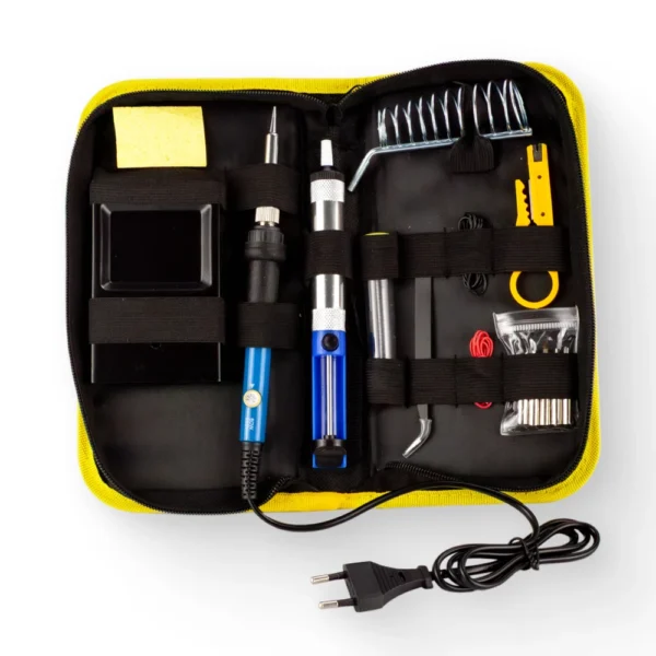 Набір для паяння у чохлі: паяльник, припій та аксесуари