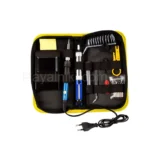 Набор для пайки в чехле: паяльник, отсос, жала