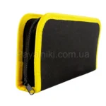 Черный чехол для пайки с желтой окантовкой