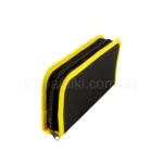 Черный чехол для пайки с желтой окантовкой