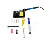 Набор для пайки: паяльник 60 Вт, отсос припоя, жала