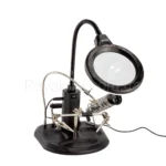 Настільна «третя рука» з лупою для пайки