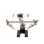 Подставка "третья рука" с лупой и зажимами для пайки