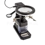 «Третья рука» с лупой и LED-подсветкой для пайки